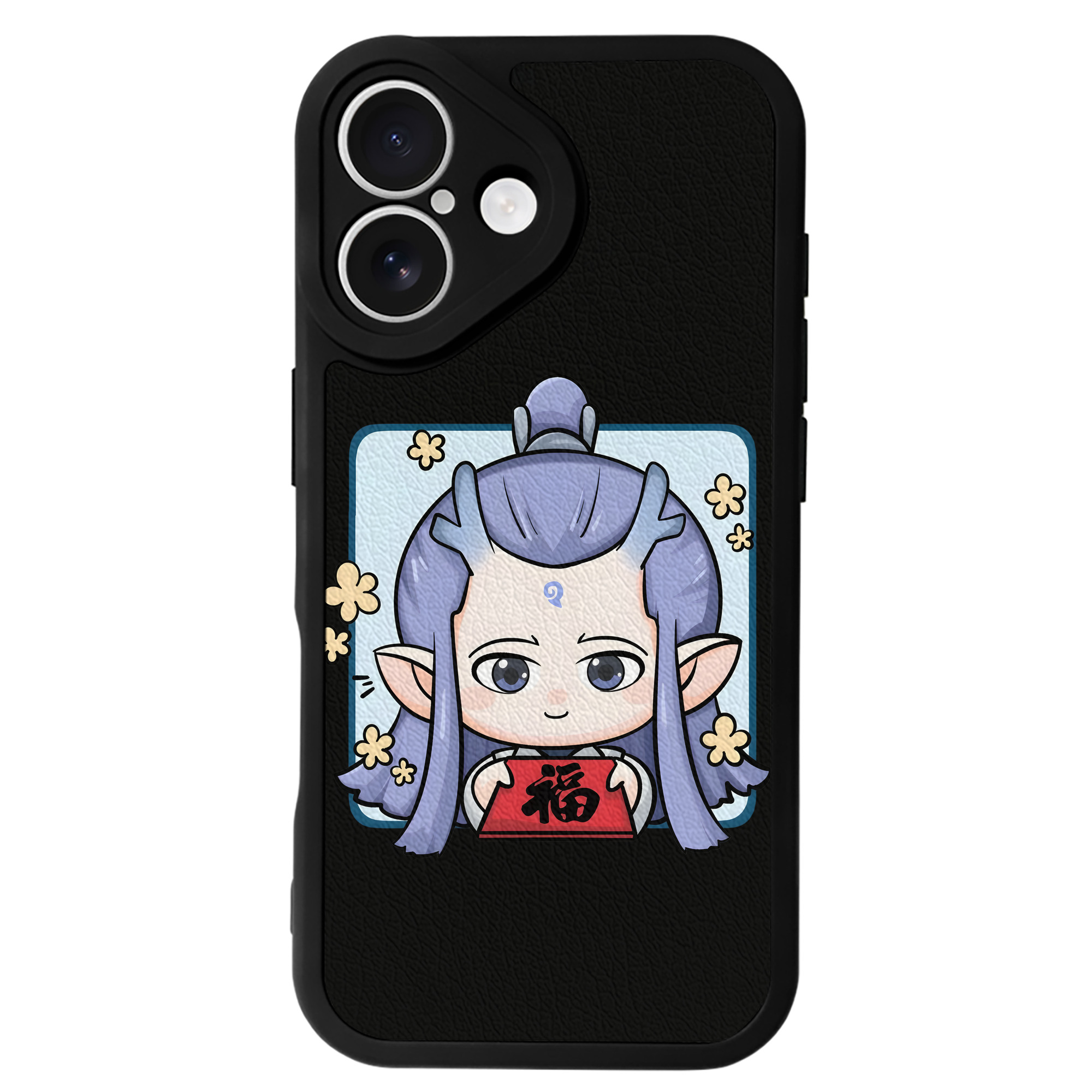 （画像用） Ne Zha 2 ナタ 魔童の大暴れ 【iPhone 16シリーズ対応】シリコンスマホケース（レザー調） 材質：シリコン